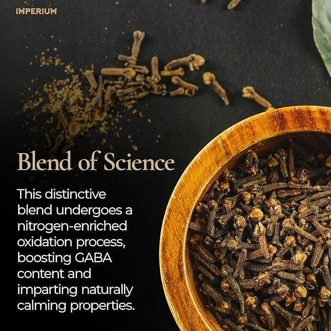 Imperium GABA Loose Leaf Green Tea (4oz), Premium Hand-Picked Quality, Brews 100 Cups, Natural Beverage for Everyday Focus, Mellow Soothing Notes, Supports Relaxation and Calm Energy