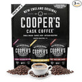 Wine Barrel Aged Coffee Gift Box Set, Sampler Roasted Coffee Costa Rica, Kenya, & Rwanda Beans Aged In Cabernet Sauvignon, Chardonnay, & Pinot Noir Wine Barrels, Medium Roast Whole Bean, 4 oz Bags, 12 oz Total