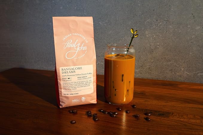 Bangalore Dreams | Light-Medium Roast | Whole Bean Coffee | Bright & Aromatic with Fruity Notes | 12oz