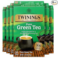 Twinings Pure Green Tea Individually Wrapped Bags, 20 Count (Pack of 6), Smooth Flavour, Enticing Aroma, Caffeinated, Enjoy Hot or Iced, 120 Teabags