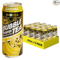 Inotea Bubble Tea with Tapioca Pearls - Delicious, Instant Boba Tea - Ready-to-Drink Black Milk Tea - Comes in Large 16.6 oz Cans - Enjoy Real Boba Without the Long Lines - Banana - 12 pack