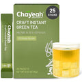 CHAYEAH, Craft Instant Green Tea, Quick Brew Tea Crystals, No Sugar, Natural Caffeine, Hot or Cold (25 Packets)