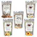 Nelson's Tea Favorites Sampler Pack - Caffeine Free - Loose Leaf Tea Sampler - A&J's Root Beer 2oz, Banana Nut Bread 2oz, Chamomile Honey Vanilla 1.1oz, Lemon Ginger Honey 1.6 oz, Peach Dream 2 oz
