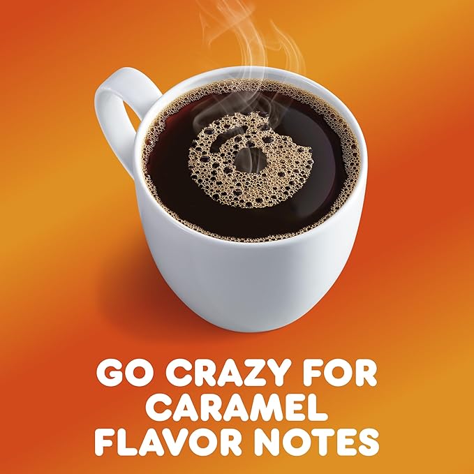 Dunkin' Coffee Keurig K-Cup Pods, Caramel Me Crazy, 10 Count (Pack of 1) - Packaging May Vary