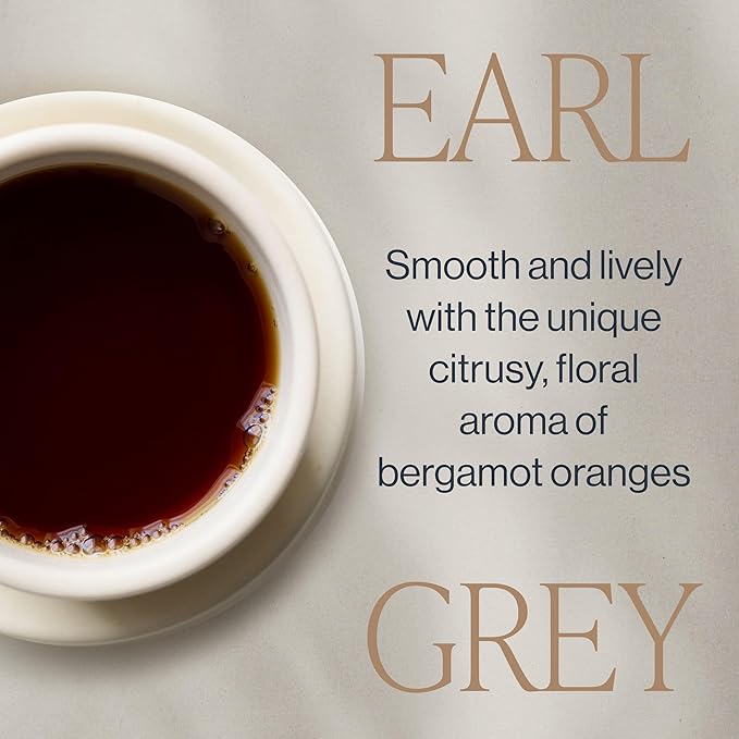 Rishi Tea Earl Grey Tea - Organic Loose Leaf Pure Black Tea with Bergamot Oil, Energizing & Caffeinated - 4 Ounces, 12+ Servings