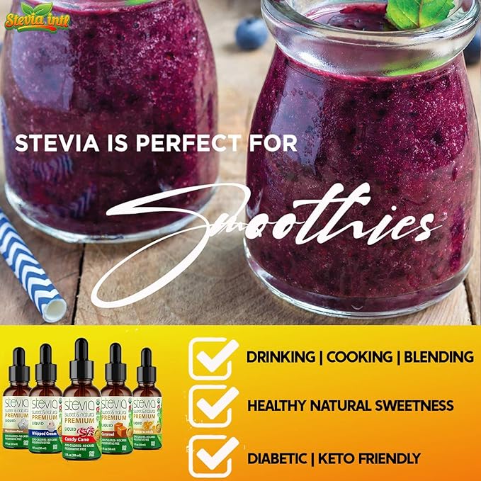 Stevia Intl - (Pack of 5) Wonka Land Bundle. Stevia Liquid Drops with 5 Flavors. All Naturally Sweet, Non-Bitter, No Sugar Added, 0 Carb, 0 Calorie, Non-GMO, Vegan, Diabetic & Keto Friendly (1oz)