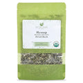 Biokoma Pure and Organic Hyssop Dried Herb 50g (1.76oz) in Resealable Moisture Proof Pouch, USDA Certified Organic - Herbal Tea, No Additives, No Preservatives, No GMO, Kosher