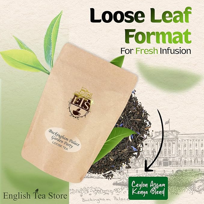 English Tea Store Loose Leaf, Buckingham Palace Garden Party Tea, 4 Ounce