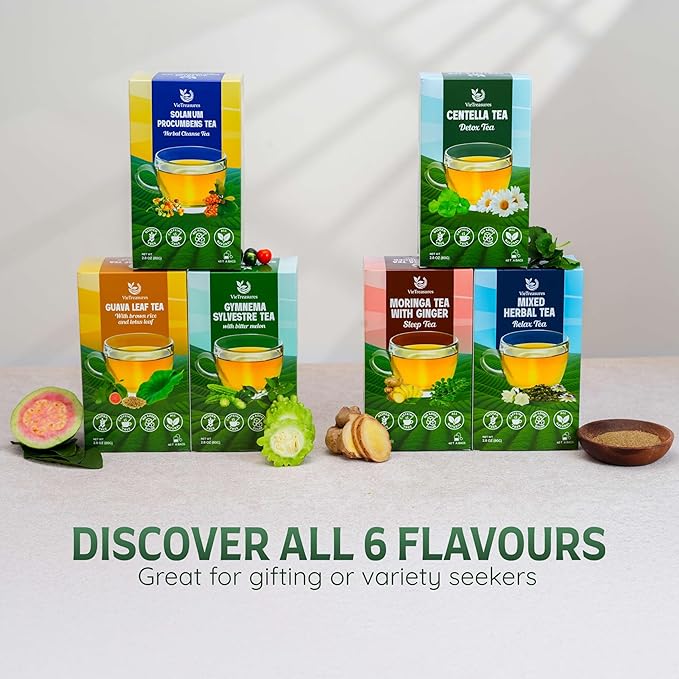 VieTreasures Relax Herbal Tea – 40 Tea Bags | Promotes Relaxation | Tieguanyin Base with Passionflower & Honeysuckle | Jasmine Infusion, Caffeine-Free, Sugar-free, Organic Blends, 2.8oz