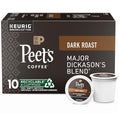 Peet's Coffee, Dark Roast Keurig K-Cup Pods - Major Dickason's Blend 10 Count (1 Box of 10 Pods)