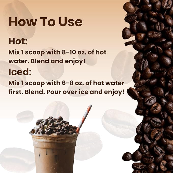 Keto Cappuccino - Salted Caramel - Keto Instant Coffee Mix with MCT Oil - Low Carb/High Fat, Organic Coffee Supports Ketosis - Energy Coffee - No Sugar - Made in USA – 28 Servings