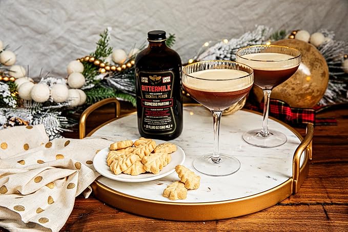 Bittermilk Espresso Martini Mixer - All Natural Handcrafted Cocktail Mixer - Cocktail Mix - Just Add Whiskey, Makes 17 Cocktails