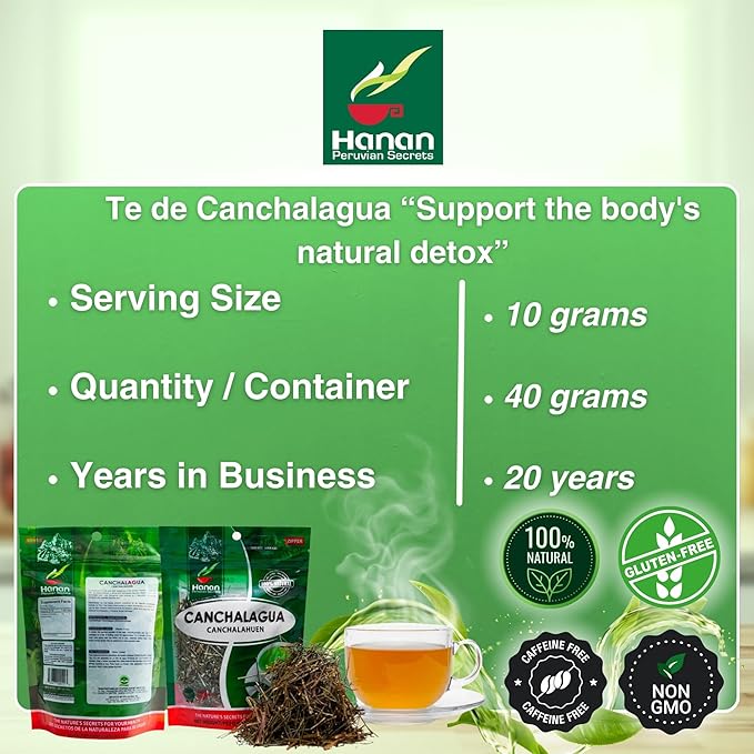 Hanan Canchalagua Loose Leaf Herbal Tea (Dwarf Mexican Marigold) 1.4 oz (40 g) - Natural, Dried Schkuhria pinnata Leaf for Herbal Tea Supplement