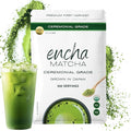 Encha Latte Grade Matcha Powder - First Harvest Organic Unsweetened Matcha Green Tea, From Uji, Japan (500g / 1lb) Premium Powder for matcha Latte, Smoothie | Caffeine, L-Theanine