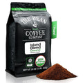 The Bean Organic Coffee Company Island Blend, Medium Roast, Ground Coffee, 16-Ounce Bag,Café molido tostado organico