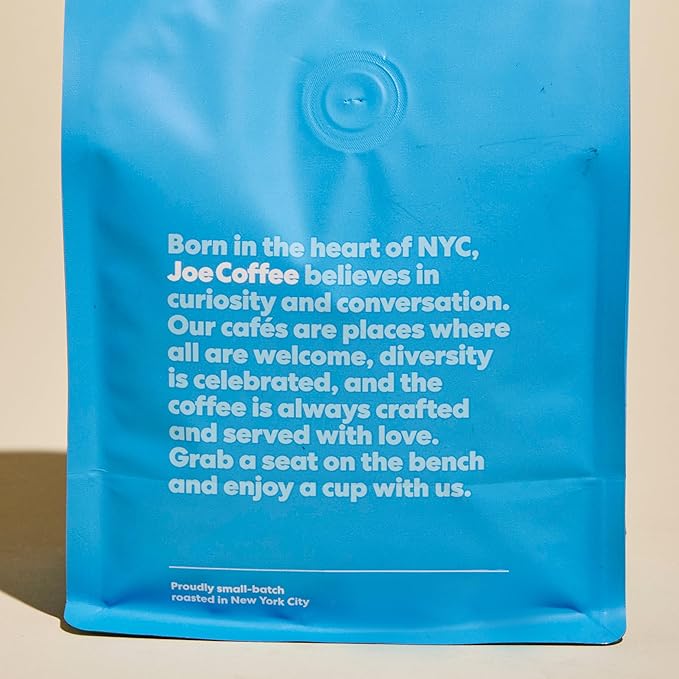 Joe Coffee Company - Half Moon Half Caffeinated Whole Bean Specialty Coffee, 6 oz Bag | NYC Roaster, Rainforest Alliance Certified, Kosher, Climate-Friendly