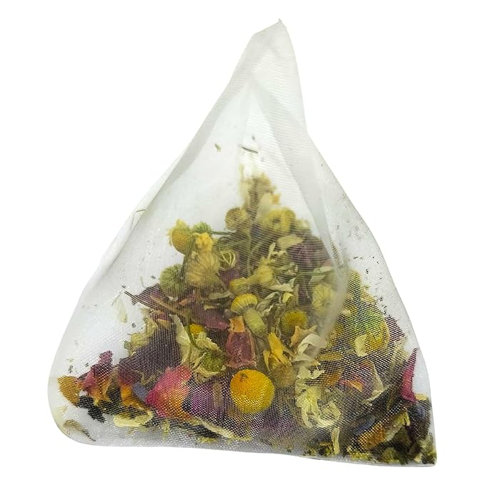 Pure And Easy Tea, Nighttime Nirvana, Sleep & Relaxation Herbal Tea, Caffeine-Free Whole-Leaf Blend with Chamomile, Lavender & Lemon Balm, Premium 20 Plant-Based Sachets