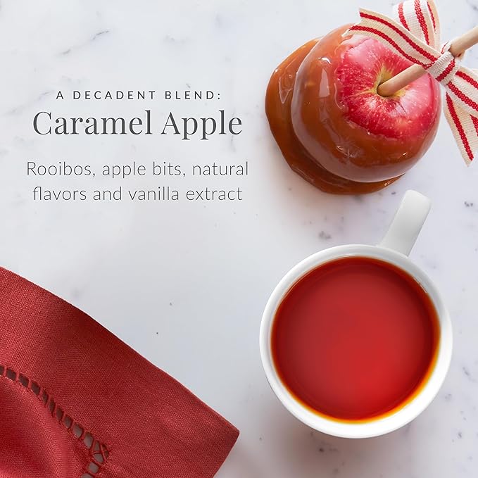 The Republic of Tea Caramel Apple Red Tea, 36-Count, Packaging may vary