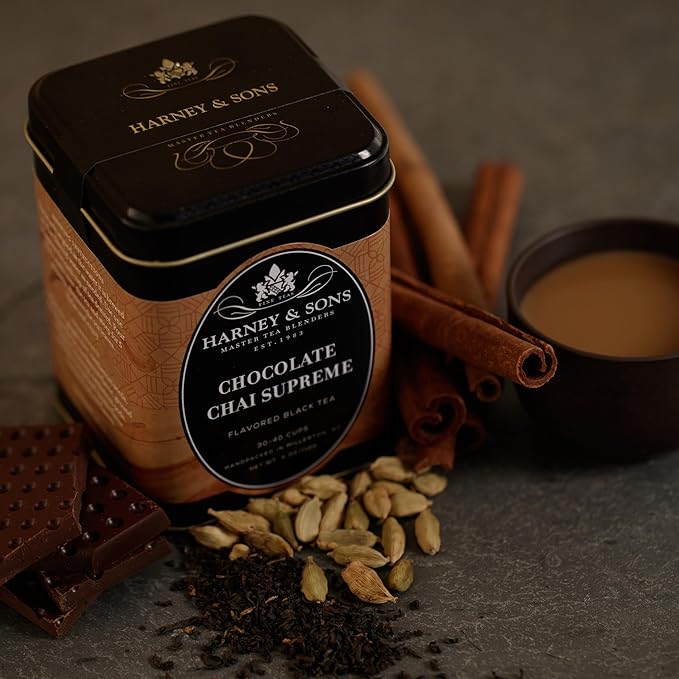 Harney & Sons Chocolate Chai Supreme, Loose Tea, 4 ounce
