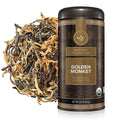 Teabloom Organic Golden Monkey Loose Leaf Tea, USDA Certified Organic Black Tea, Lingering Aroma with Smooth and Malty Flavor, 2.12 Ounce Loose Leaf Tea Canister Makes 35-50 Cups