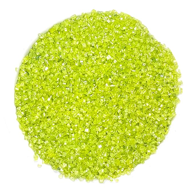 Ultimate Baker - Sanding Sugar, Green - Vibrant, Naturally Colored Baking & Decorating Sugar, Perfect for Sprinkling on Cakes, Desserts & Confections, Medium Crystal - 8oz