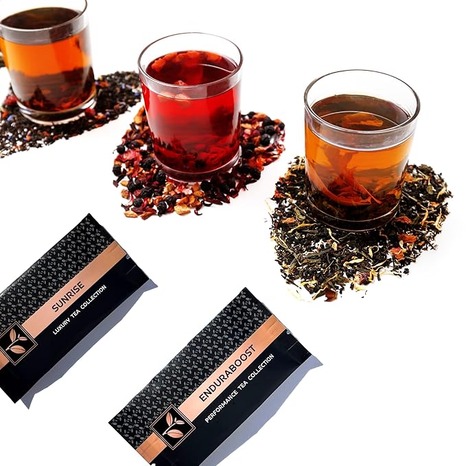 Pure And Easy Tea, Premium Tea Sampler Gift Box & Tea Infuser Brewing Mug, Tea Lovers Dream, 30 Count Tea Collection Makes 60 Cups