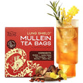 Tea Facto Lung Shield Mullein Lung Tea Bags – Whole Leaves Mullein Leaf Tea with 8 Herbs – 10 Packs