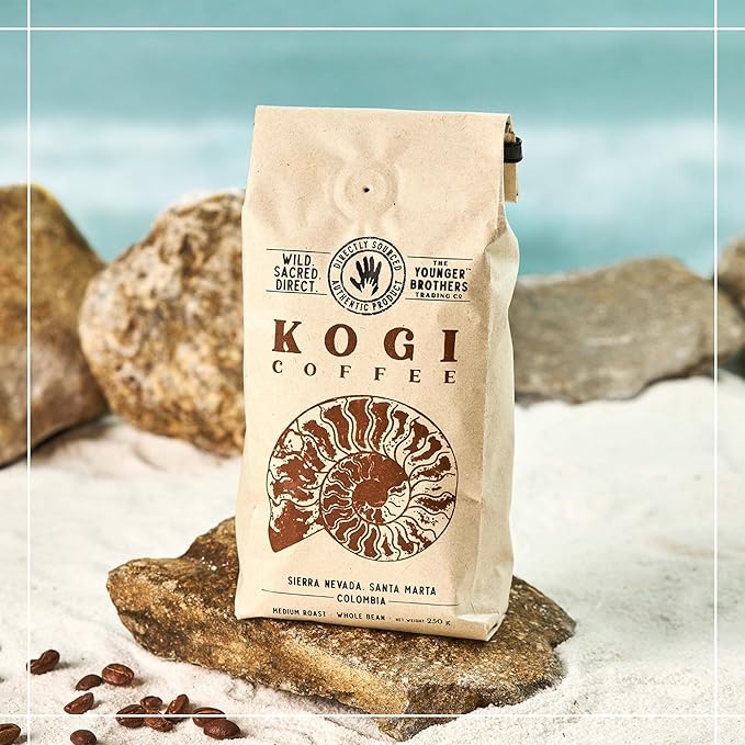 The Younger Brothers Trading Co. Kogi Coffee | Indigenous Wild Grown Whole Bean | Ethically Sourced Single Origin Colombian Coffee | Kogi Medium Roast, 35.2 Ounce (Pack of 1)