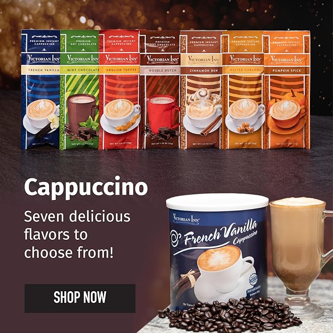 Victorian Inn French Vanilla Cappuccino, 2 Pound (Pack of 6)