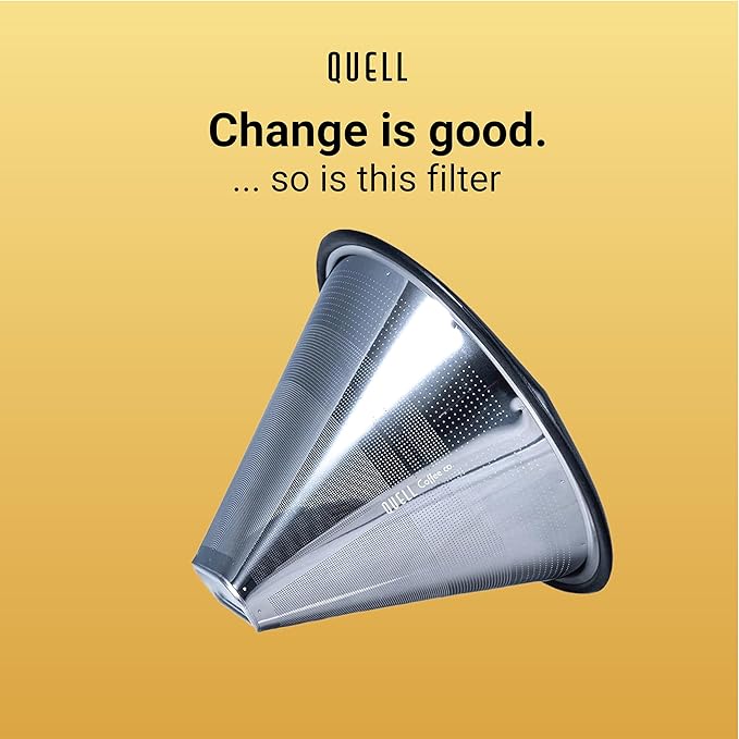 Quell Reusable #4 Coffee Filter for KBGV and KBT Brewers: Stainless Steel Alternative for Sustainable Brewing
