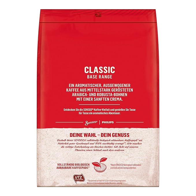 Senseo Classic Coffee Pods – 48 Count (1 Pack) – Medium Roast with Smooth, Balanced Flavor & Rich Crema – Compatible with Senseo and PeleCom Coffee Machines