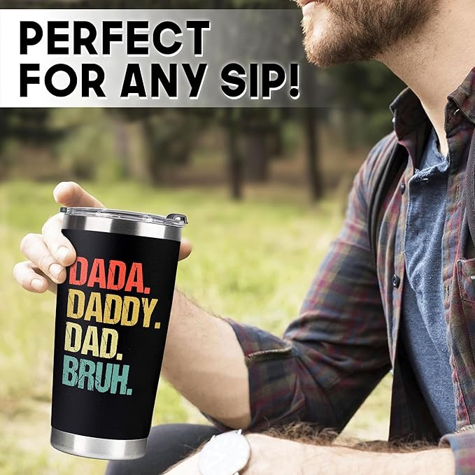 Christmas Gifts for Dad, Men - Gifts for Dad from Daughter, Son - Dads Birthday Gift Ideas, Happy Birthday gifts for Dads, Fathers - Best Dad Ever Gift, Present for dads - 20 Oz dad Tumbler