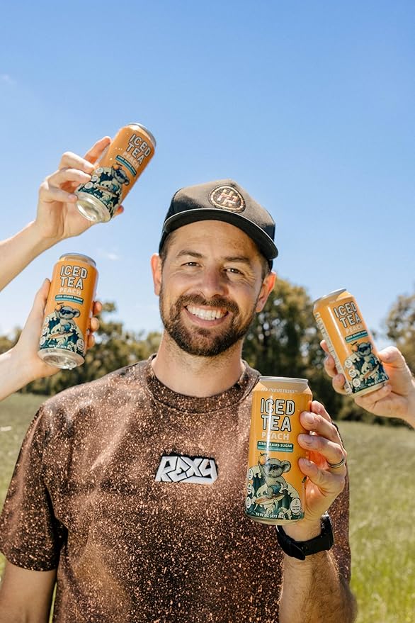 Green Tea with Peach Iced Tea – Sugar Free, Low Calorie Antioxidant Drink, Fruity Flavor, 16oz Cans (12-Pack)