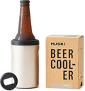 Huski Beer Cooler 2.0 | NEW | Premium Can and Bottle Holder | Triple Insulated Marine Grade Stainless Steel | Detachable 3-in-1 Opener | Works as a Tumbler | Best Gifts for Beer Lovers (Champagne)