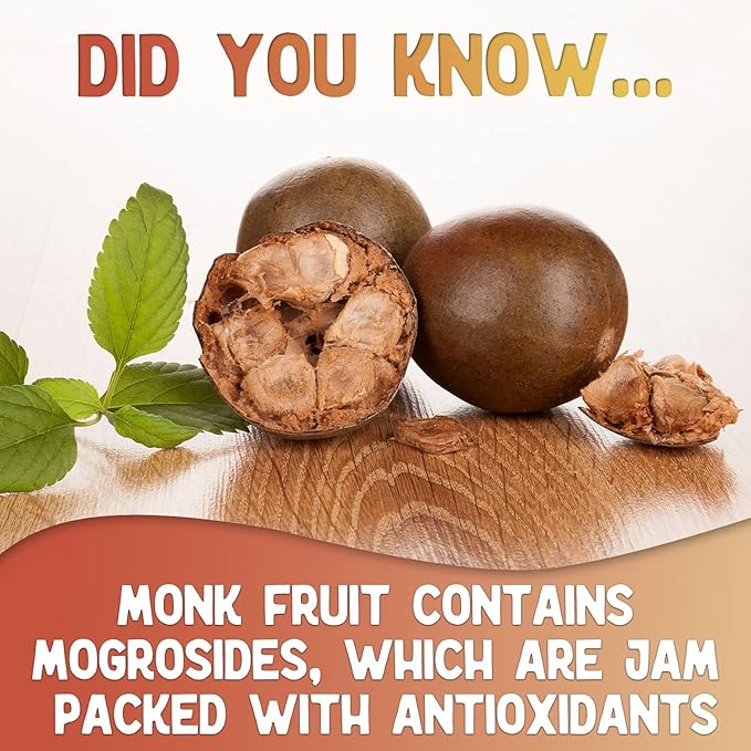 XPRS Nutra Monk Fruit Extract Powder - 1.3 Ounces of Premium 25% Mogroside Monk Fruit Sweetener Sugar Substitute (Pack of 2)