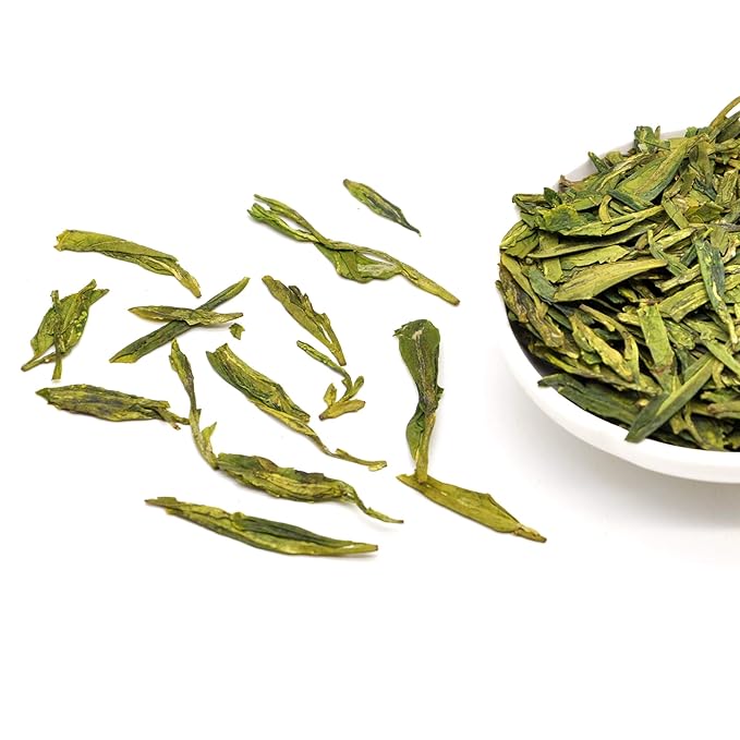 ChaWuWarmSun [A] LongJing Green Tea,8.8oz/250g,Chinese Dragon Well Green Tea Loose Leaf