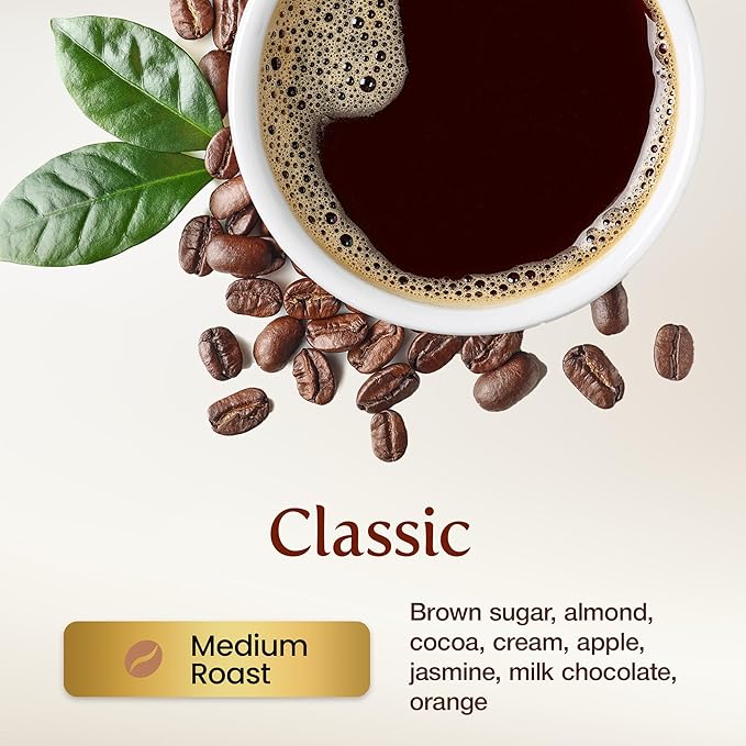 KONA EARTH 100% Kona Coffee, Classic Medium Roast, Whole Bean (8oz) Farm-Direct, Authentic Hawaiian Kona Coffee beans from Hawaii’s Big Island, Micro-Batch-Roasted