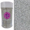 Sentovac Sliver Sanding Sugar for Baking Edible Sparkling Sugar Sprinkles Coarse Sugar Crystals for Baking Topping Cake Cookie Cupcake Topper Ice Cream Decoration Supplies 3.2 OZ