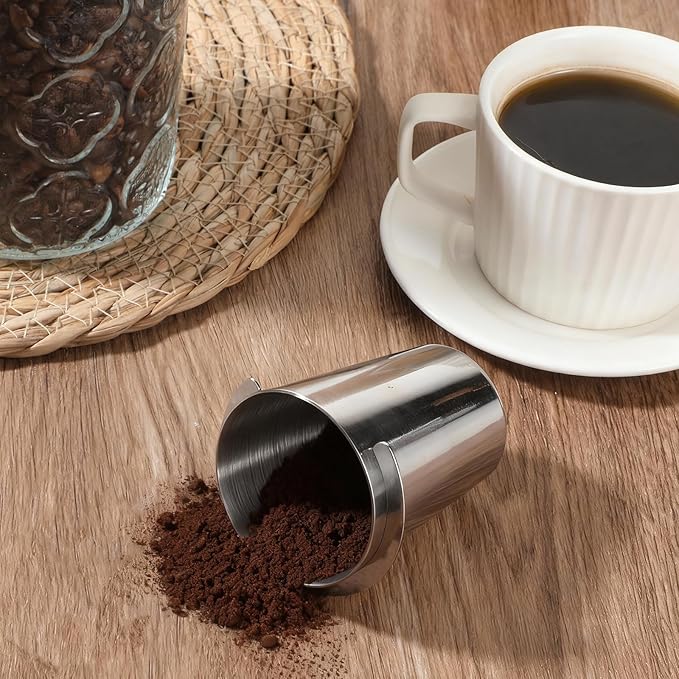 58mm Coffee Dosing Cup, Stainless Steel Espresso Coffee Dosing Cup, Espresso Machine Accessories, Coffees Grinder Been Feeder Compatible with All 58 mm portafilter