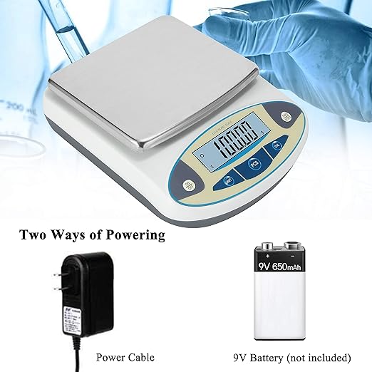Bonvoisin Lab Scale 2000gx0.01g High Precision Electronic Analytical Balance 0.01g Accuracy Laboratory Lab Precision Scale Digital Kitchen Balance Scale Jewelry Scale Scientific Scale (2000g, 0.01g)