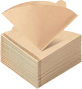 200 Count Cone Coffee Filters, Size 02 Natural Brown Pour Over Coffee Filters Paper, V02 Unbleached Disposable Paper Filters Compatible with Pour Over and Drip Coffee Maker(2-4 Cups)