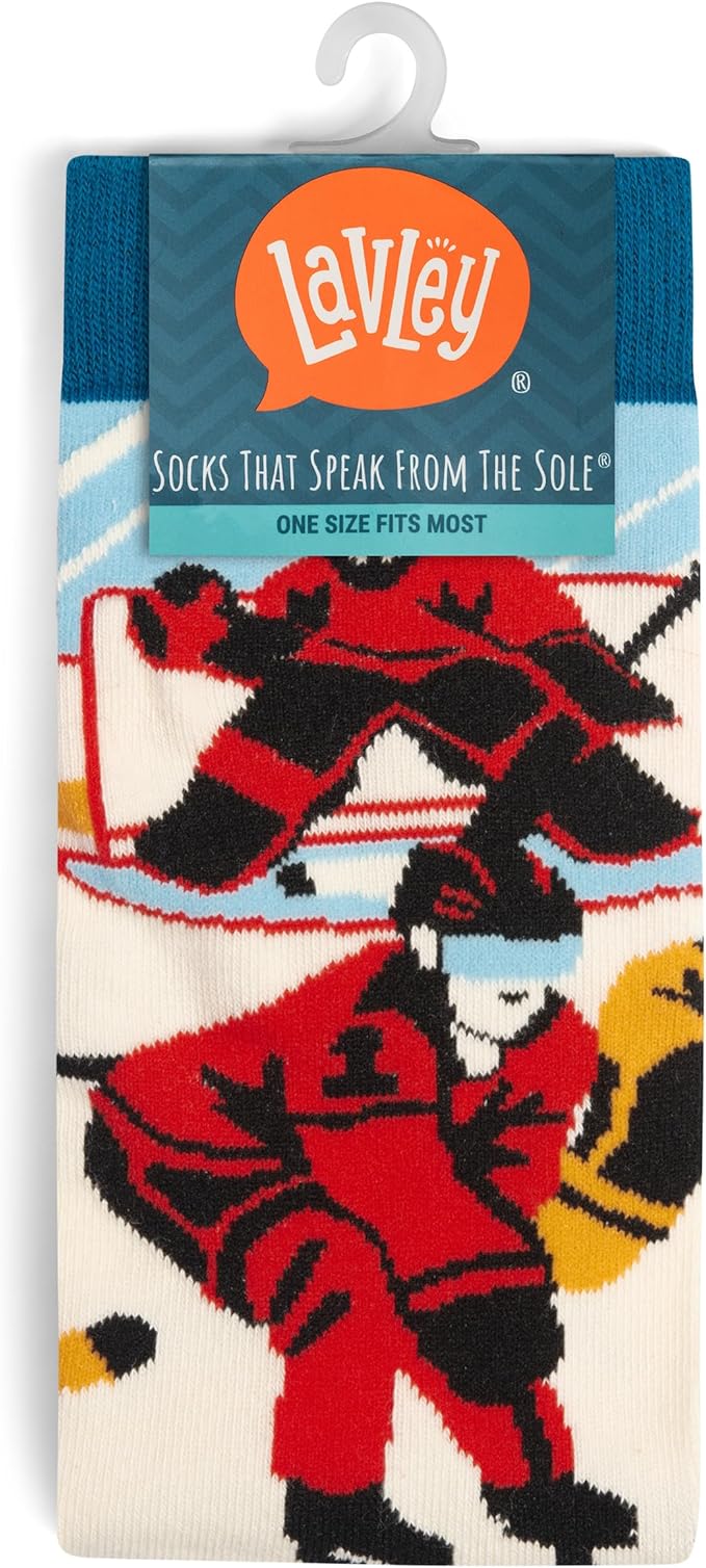 Lavley Funny Socks for Sports Fans and Players - Cool Novelty Gifts for Men, Women, & Teens