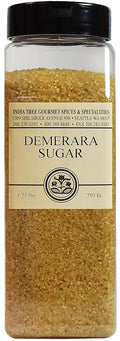 India Tree Demerara Sugar, 1.75 lb | Vegan, Non-GMO, Gluten-Free and Fair Trade Unrefined Cane Sugar with Rich Molasses & Crunchy Crystals from Mauritius