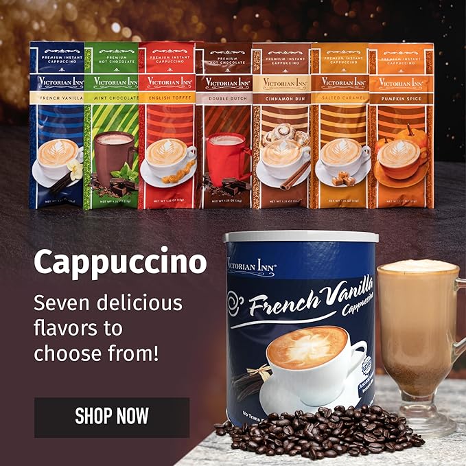 Victorian Inn French Vanilla Cappuccino, 3 Pound (Pack of 6)