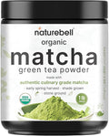 Organic Matcha Green Tea Powder, 1 Pound | Unsweetened with Zero Sugar, Culinary Grade, Potent Early Spring Leaf Harvest, Fine Stone Ground – Vegan, All Purpose, Great for Matcha Latte
