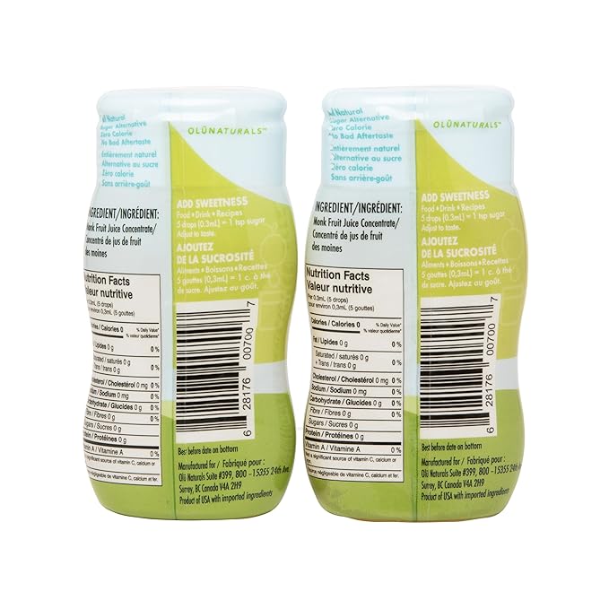 SweetMonk - 100% Pure Original Monk Fruit Sweetener Liquid Sugar Substitute - 1.7oz | No Water Added MonkFruit Extract | 0 Calorie Keto Friendly MonkFruit Drops | Vegan Gluten Free | No Stevia (2-Pack)