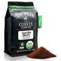 The Bean Organic Coffee Company Vanilla Bean, Medium Roast, Ground Coffee, 16-Ounce Bag,Café molido tostado organico