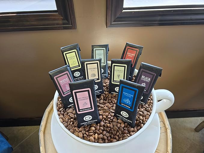 Coffee Beanery Banana Nut Bread Flavored Coffee, 1-1.75oz Try Me Size Coffee Sampler, Light-Medium Roast