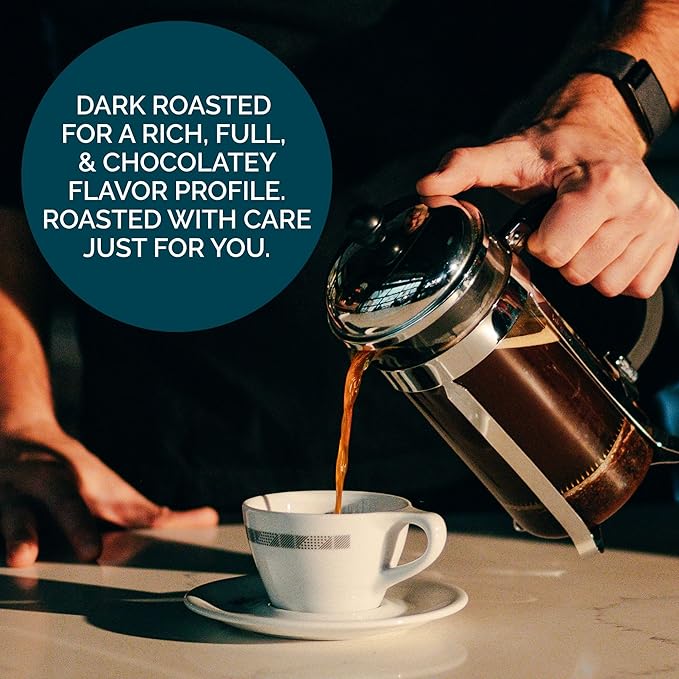 Stone Creek Coffee Dark Roast Whole Bean Coffee – 2 LB (Pack of 1) – Smooth Fresh Roasted Coffee Beans with Dark Chocolate Tasting Notes, 3 Volcanoes Dark Guatemala