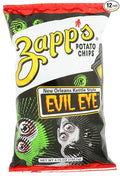 Zapp's New Orleans Kettle-Style Potato Chips, Evil Eye, 4.75 oz, 12 Pack